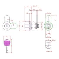 ジョー・プリンス竹下 Lー242ーKA ダイカストT型カムロック ワンアクションロックタイプ 同一 1062422100 1セット(10個)（直送品）