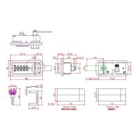 Lー340HAーKAーL ■4桁式コンビネーションロック オートリセットタイプ(横型) 左 同一 1063403612 1セット(5個)（直送品）