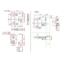 ジョー・プリンス竹下 Lー409ーL 耐震ラッチ 左 1064090650 1セット(20個)（直送品）