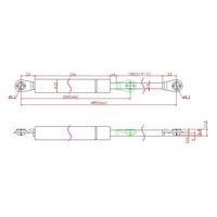 ジョー・プリンス竹下 Lー421ー1 ガススプリング 485mm 1064210201 1セット(5個)（直送品）