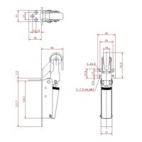 ジョー・プリンス竹下 Lー407B ドアセルファー 引き戸用 1064072200 1個（直送品）