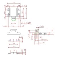 ジョー・プリンス竹下 Lー408BーBK プッシュラッチ 黒 1064086600 1セット(100個)（直送品）