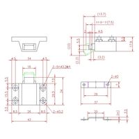 ジョー・プリンス竹下 Lー408AーBR プッシュラッチ 茶 1064082600 1セット(100個)（直送品）