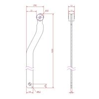 ジョー・プリンス竹下 Lー541ー2 ローラー付フラット型ロット棒 1065410202 1セット(10個)（直送品）