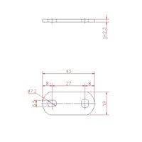 ジョー・プリンス竹下 Lー555ー2 カムロック用止金 1065550202 1セット(200個)（直送品）