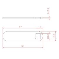 ジョー・プリンス竹下 Lー557 カムロック用止金 □8.9 57mm 1065570201 1セット(100個)（直送品）