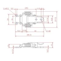 ジョー・プリンス竹下 PPー21ーSUSー1 ステンレスクリップパッチン 小 1050211301 1セット(20個)（直送品）