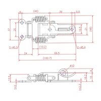ジョー・プリンス竹下 PPー21Kー2 鉄クリップパッチン 鍵穴付 大 1050212202 1セット(50個)（直送品）