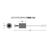 エスコ φ60x370mm 容器用ブラシ EA109SK-2 1セット(10個:1個×10本)（直送品）