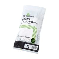 エスコ [M] 手袋(低発塵/コート無/20枚) EA354GB-122 1セット(100枚:20枚×5袋)（直送品）