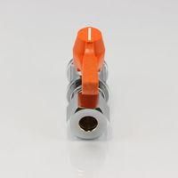 エスコ R 1/2”x12.0mm ミニボールバルブ EA425BR-42 1セット(5個)（直送品）