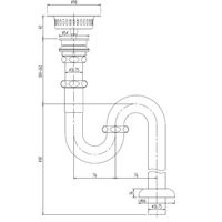 エスコ S型排水トラップ EA468CJ-238 1個（直送品）