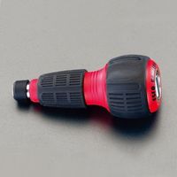 エスコ # 2x6.0mm [+ ー]ドライバー(ラチェット式・電工型) EA564AH-113 1セット(5St:1St×5セット)（直送品）