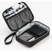 サンワサプライ トラベル小物ポーチ(W190×D135×H50mm) IN-AD8BK 1個（直送品）