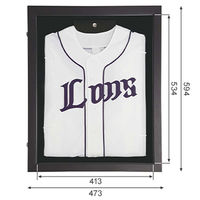 アルナ 前開き式ユニフォームケース S(フレーム:ビター 布:紺) UVアクリル 111496 1台（直送品）