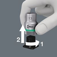 エスコ 1/2”DR/4ー10mm [INHEX]ビットソケット(ホールド機能) EA617AM-590 1セット(1St)（直送品）