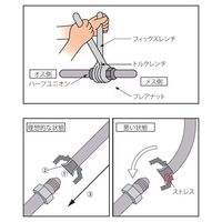 エスコ フレアーナット用トルクレンチ・フィックスレンチセット EA723BK-10 1パック(1pk)（直送品）