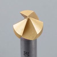 エスコ 28.0mm カウンターシンク(12mm軸・HSS・Tinコート) EA827FE-128 1本(1個)（直送品）