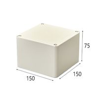 エスコ 150x150x 75mm プルボックス(正方形/ノック無) EA947HC-12 1セット(5個)（直送品）