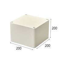 エスコ 200x200x200mm プルボックス(正方形/ノック無) EA947HC-25 1個（直送品）