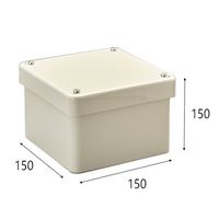 エスコ 150x150x150mm 防水プルボックス(正方形/ノック無) EA947HC-114 1個（直送品）