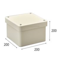 エスコ 200x200x200mm 防水プルボックス(正方形/ノック無) EA947HC-125 1個（直送品）