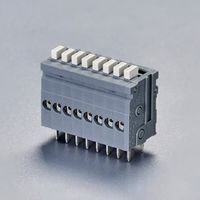 エスコ 8極[ 50V/ 3A] スクリューレス端子台(基板用/白) EA940DM-228 1セット(20個)（直送品）