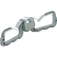 エスコ [吊りボルト用]ケーブルハンガー(ダブル/グレー/5個) EA947FD-37 1セット(50個:5個×10パック)（直送品）