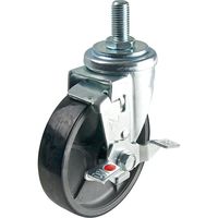 エスコ パイプジョイント(φ150ブレーキキャスター/ウレタン) EA948TF-136 1セット(1St)（直送品）