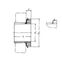 エスコ H3126/115mm 軸受用アダプタ EA966PC-126 1個（直送品）