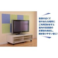 エスコ 400x400mm 硬質フェルトボード(吸音型/ライトグリーン) EA979AB-58 1セット(5枚)（直送品）