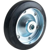 エスコ 150mm キャスター(自在金具・ねじ式・ブレーキ付・ゴム) EA986PT-343 1個（直送品）