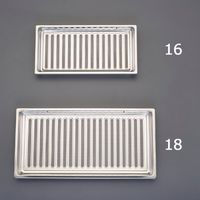 エスコ 150x300mm 床下換気口(ステンレス製) EA997MG-16 1セット(5枚)（直送品）