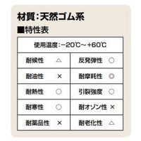 エスコ 30x1000x 5mm 天然ゴムスポンジ EA997XD-264 1セット(40巻)（直送品）