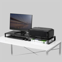 サンワサプライ 机上液晶モニタスタンド(D300mm・ブラック) MR-LC304BKN 1個（直送品）