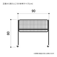 ストア・エキスプレス ユニットワゴン 黒 浅型　W90cm 2373-91 1台（直送品）
