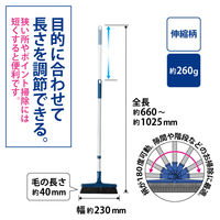 山崎産業 プロテック ブルロンTFーN ダークブルー ほうき　箒　室内 1個