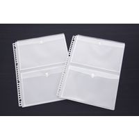 ライオン事務器 なんでもポケット A4 マチ付 30穴 NP-2M 14730 1個(2枚)