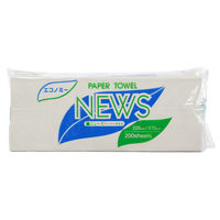 春日製紙工業 ニューズペーパータオルエコノミー(小判サイズ)200枚 520014 1パック