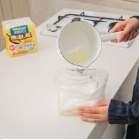 廃油処理袋 油流し隊 冷めた油を流すだけ 袋のまま捨てられる 1袋で油約500mL吸収 1個（2袋入）コットン・ラボ