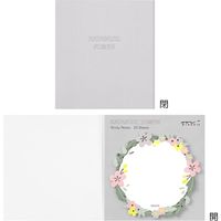 デザインフィル 付せん紙 型抜き リース柄 19073006 1冊