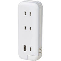 ソニック ポータブルコンセント USBーC UL-6357-W 1個