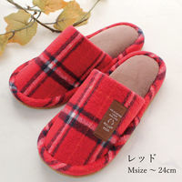 ストロング 冬用 スリッパ DEER ANTLER Mサイズ レッド 60-4-108 1セット(5足)