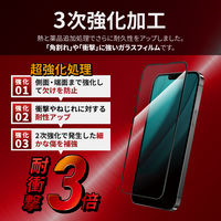 MSソリューションズ iPhone14Plus/13ProMax ガラスフィルム 全画面 3次強化 LN-IA22FGTS 1個