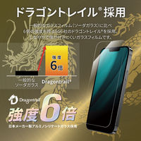 MSソリューションズ iPhone 14/13/13 Pro 全画面保護 ドラゴントレイル BLカット LN-IM22FGDB 1個