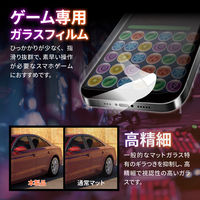 MSソリューションズ iPhone 14 Pro ガラスフィルム 全画面保護 ゲーム専用 LN-IP22FGG 1個（直送品）
