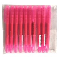 アイ・エス 蛍光マーカー 10本組 ピンク IKP-10-P 1セット(2個)（直送品）