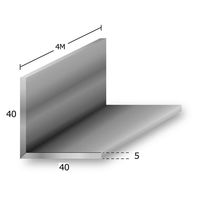 トレード アルミ等辺アングル　生地材　ｔ２Ｘ５０Ｘ５０Ｘ４ｍ 085023 1本（直送品）