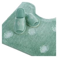 センコー DECORMUSEE エンブレム トイレマット 約60×60cm グリーン DM 220413 1枚（直送品）