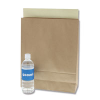 シモジマ HEIKO 宅配袋（紙製） 茶 L 封かんシール付 1パック（25枚入） 004192410